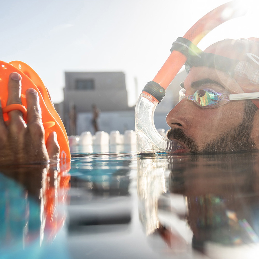 2026 Orca Swim Snorkel HVBOTT54 - Hi-Vis Orange